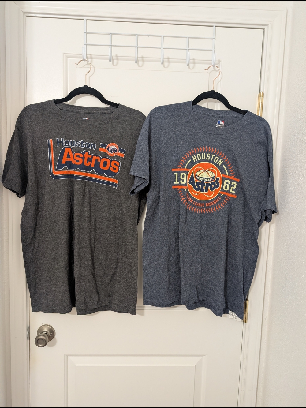 Genuine Merchandise Houston Astros Gray/Charcoal Short Sleeve Tee Duo